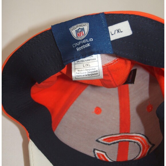 Chicago Bears Reebok NFL Equipment On Field Hat Adult L/XL Unisex Baseball Cap - Picture 3 of 7